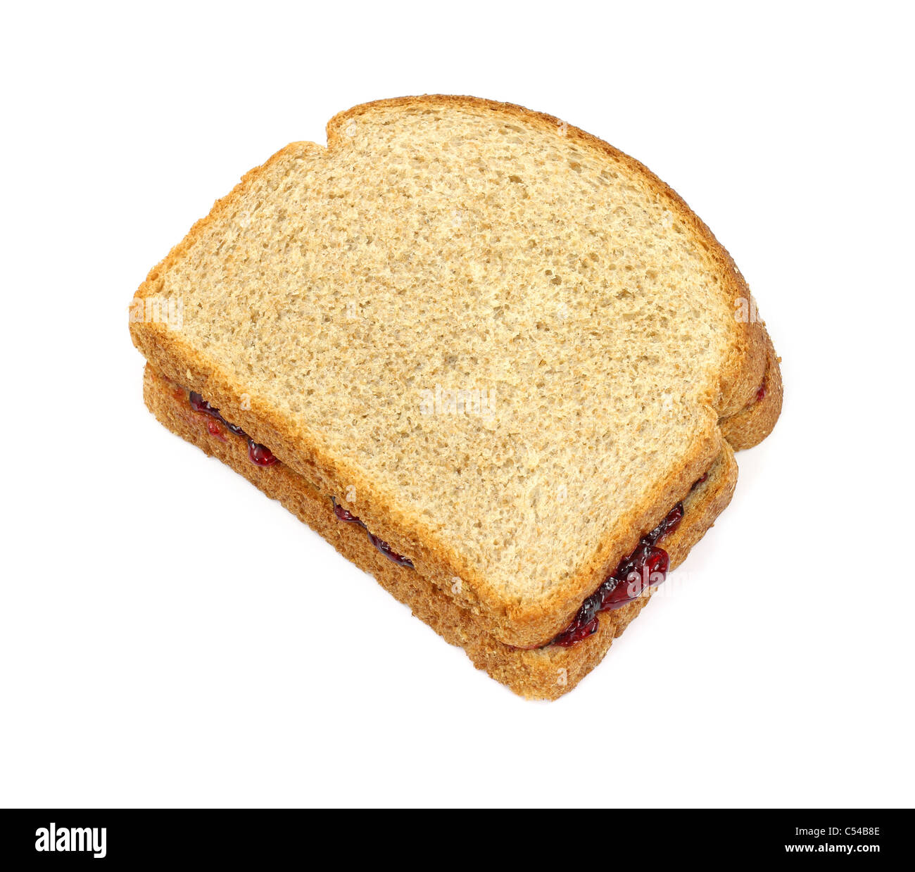 Grape jelly sandwich Stock Photo Alamy