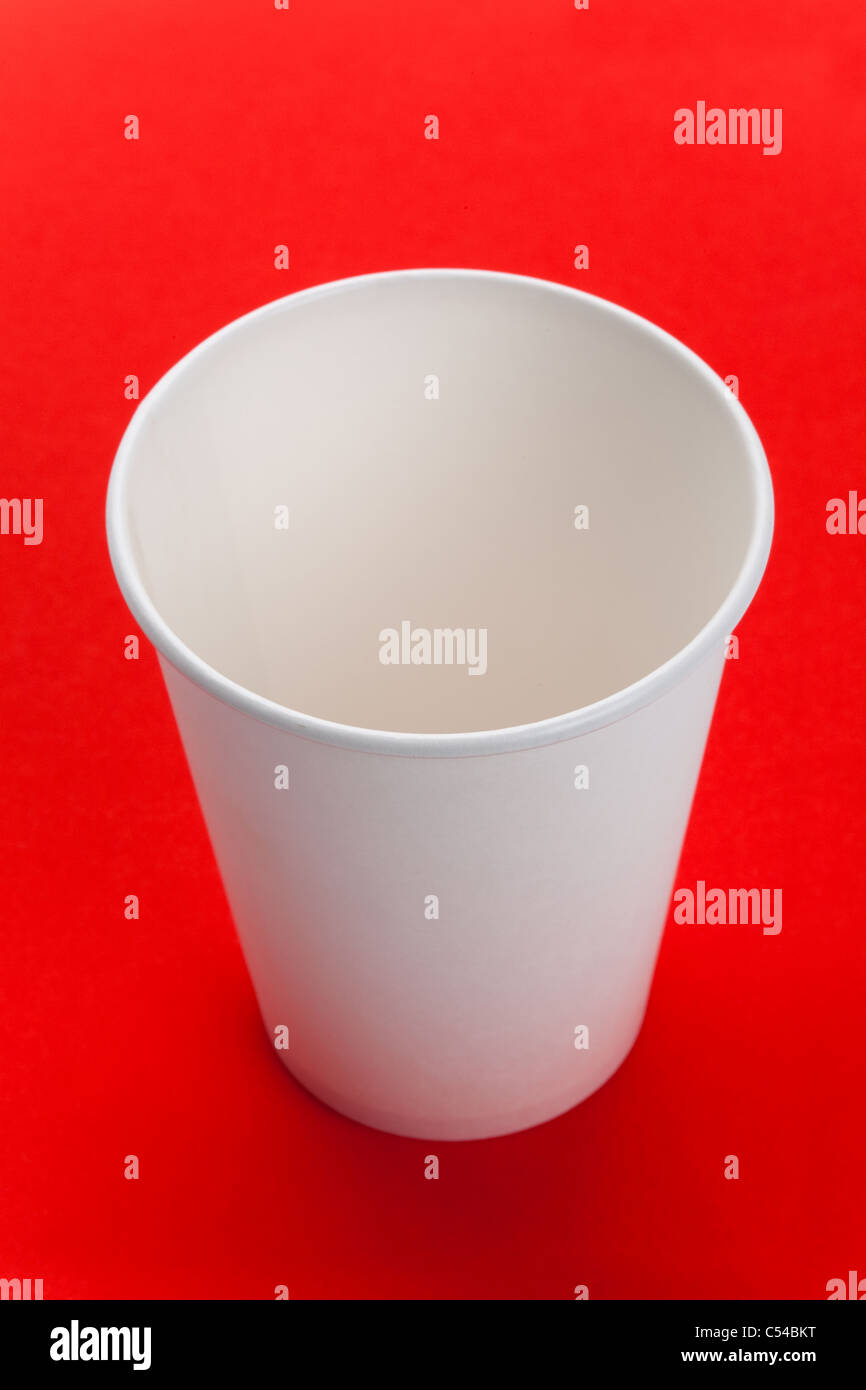 White Paper Cup close up Stock Photo - Alamy