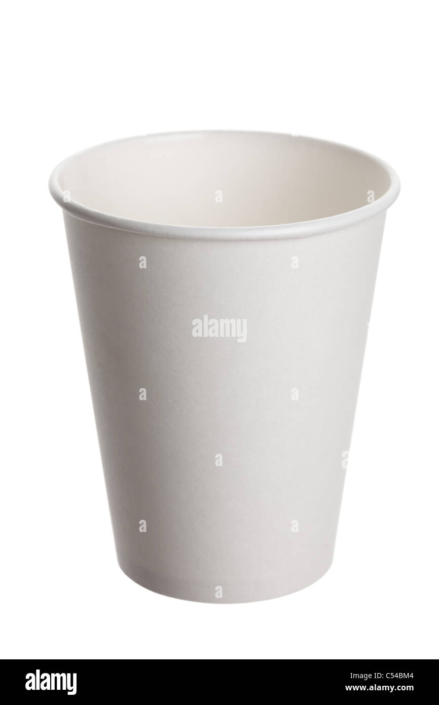 White Paper Cup close up Stock Photo - Alamy