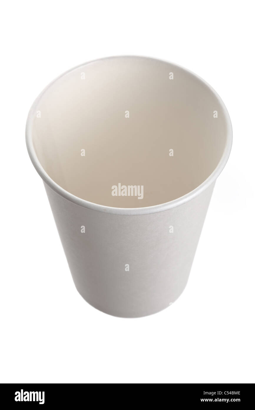 White Paper Cup close up Stock Photo - Alamy