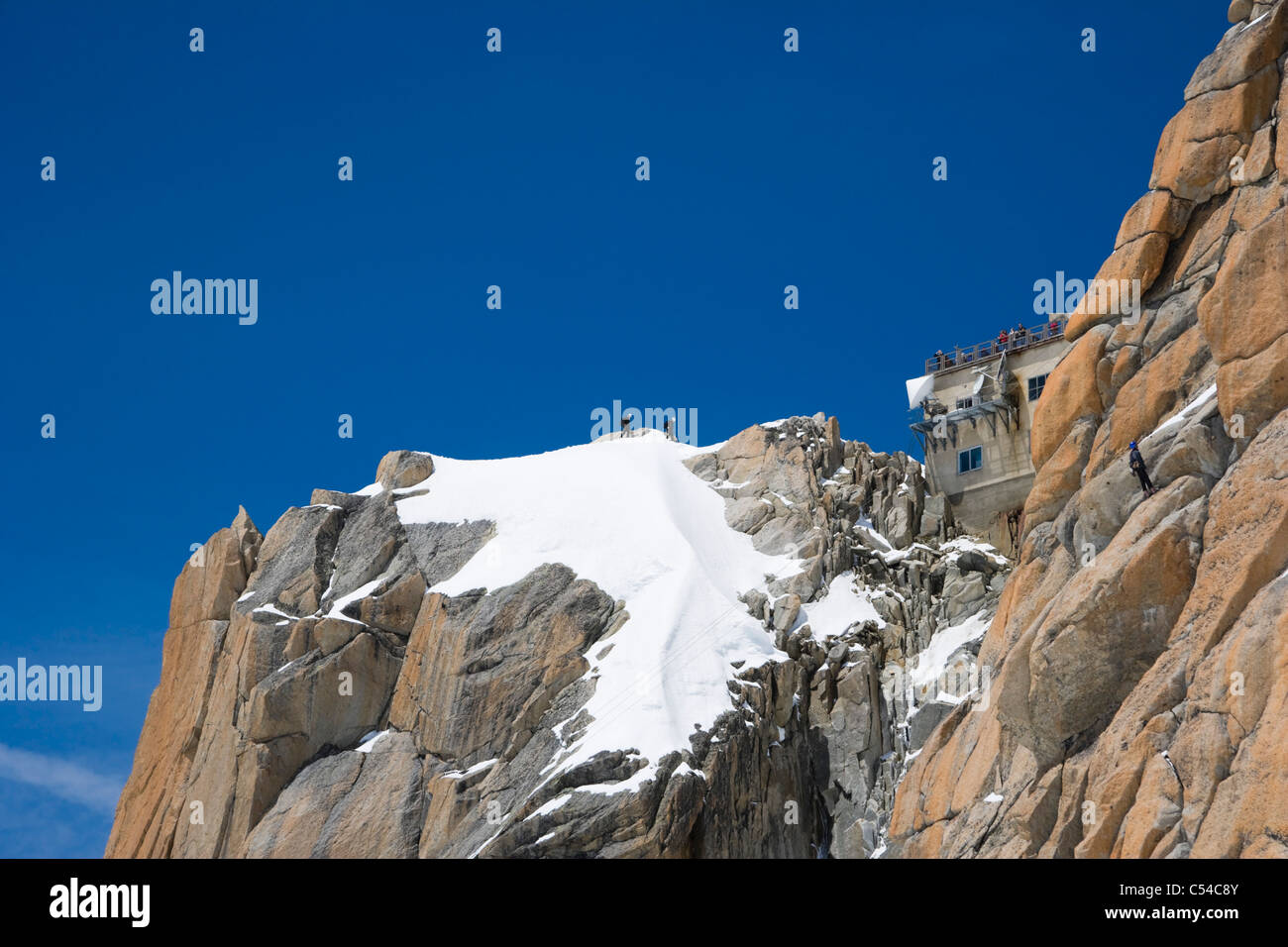 Aiguille Du Midi, Chamonix, France, Mont Blanc Massif, Alps Stock Photo
