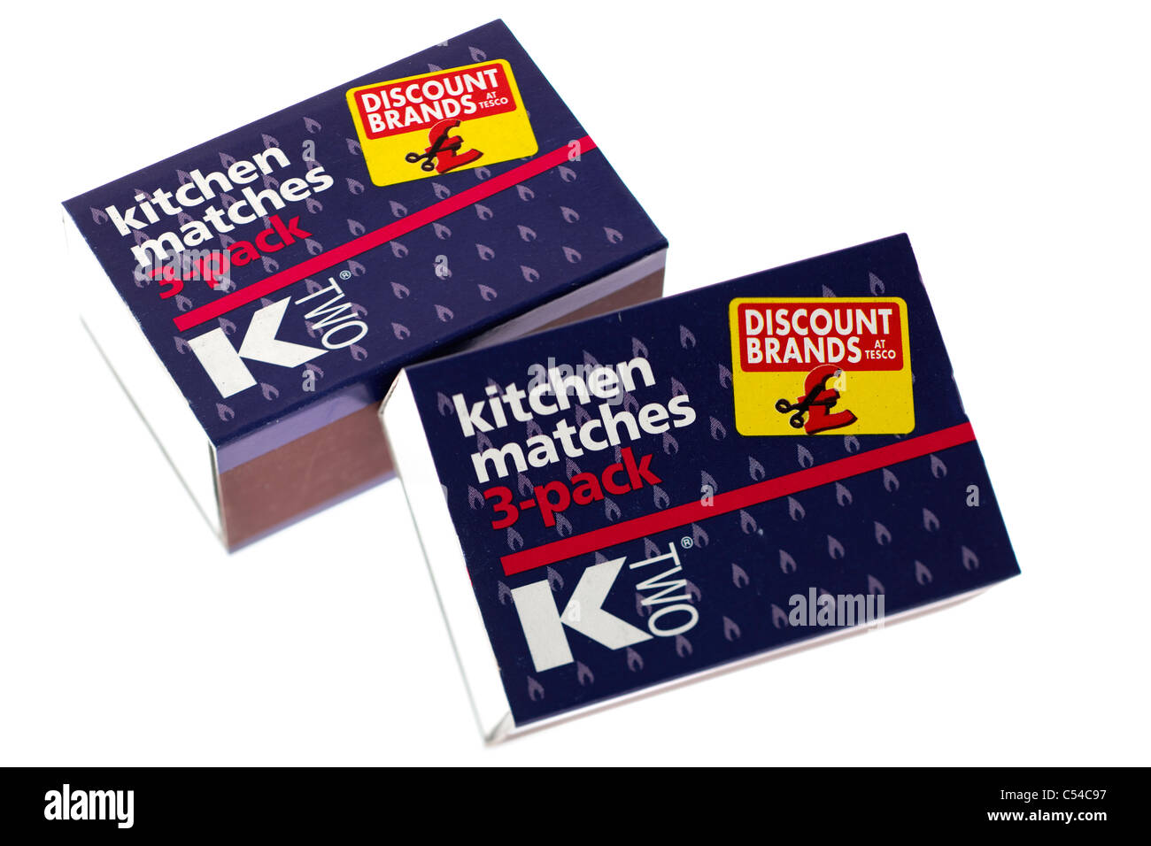 Two boxes of a three pack of KTwo kitchen matches Discount Brands at