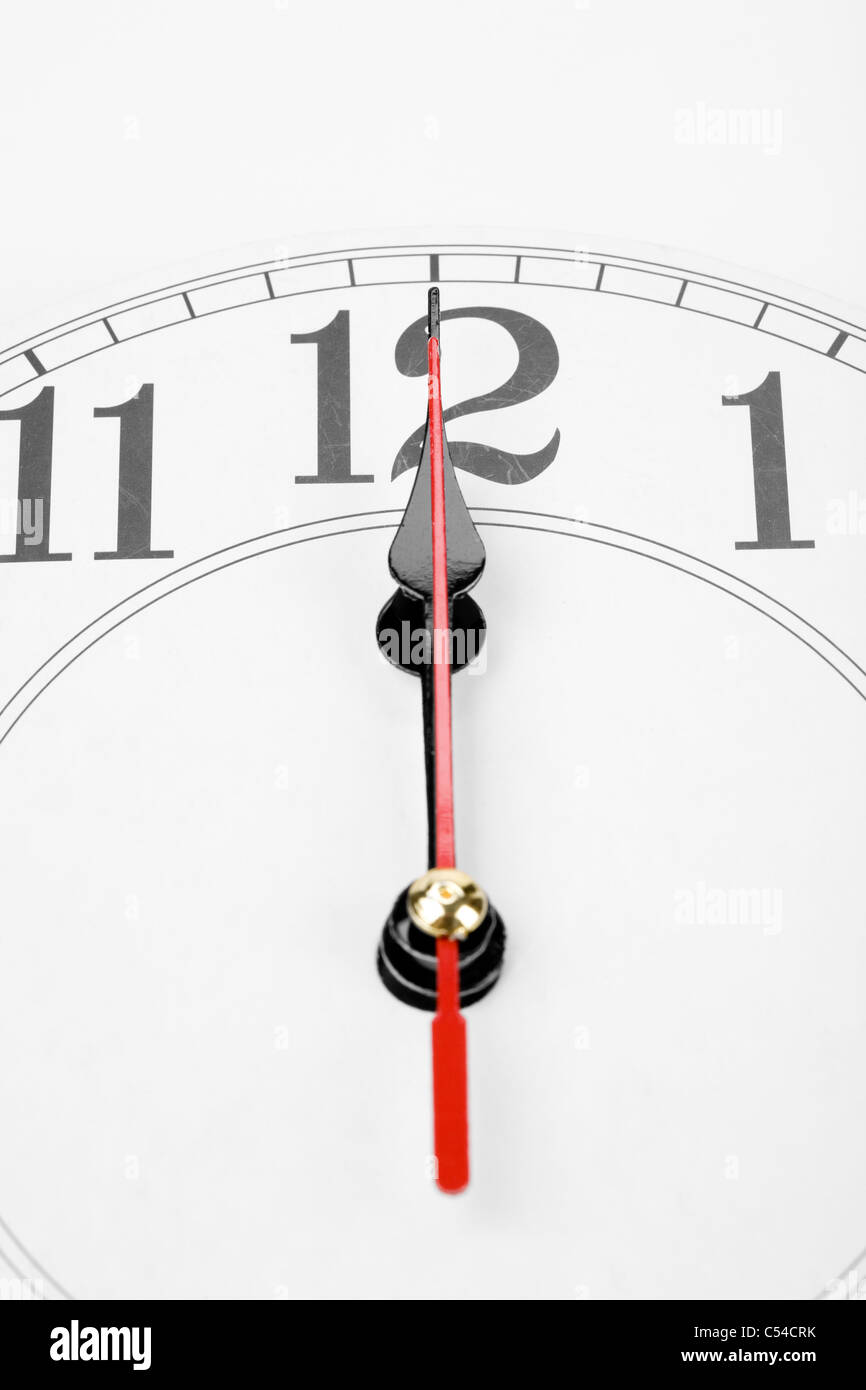 Clock Noon High Resolution Stock Photography and Images Alamy