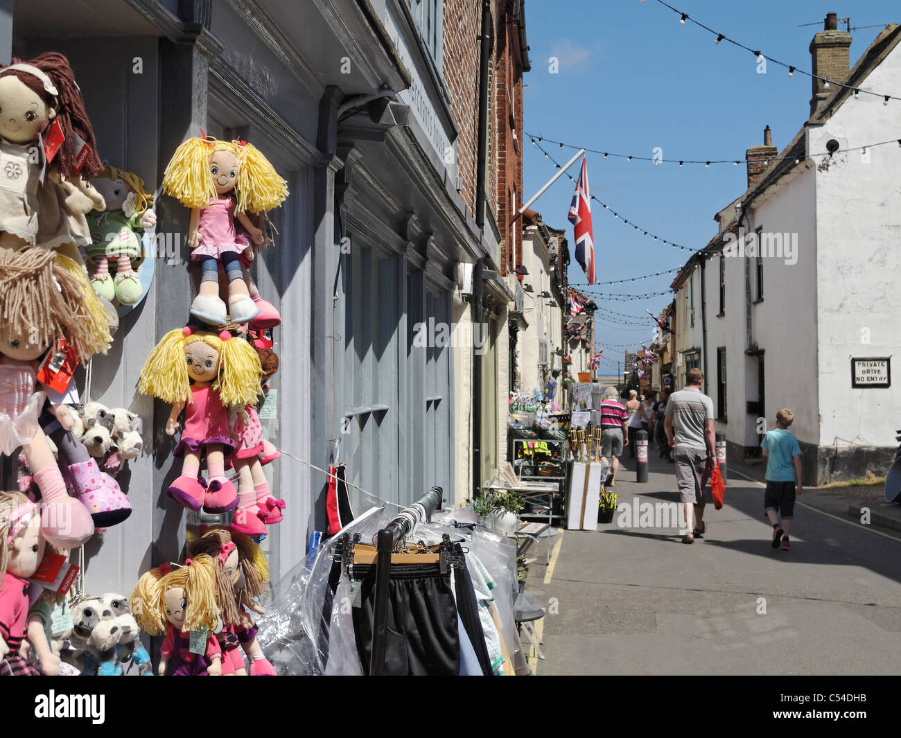 Staithe Street, Wells-next-the-Sea, Norfolk, England Stock Photo