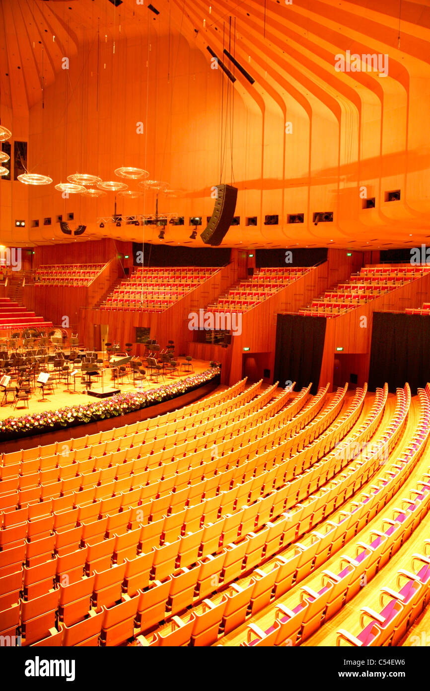 Interior Of Concert Hall Sydney Opera House Stock Photo