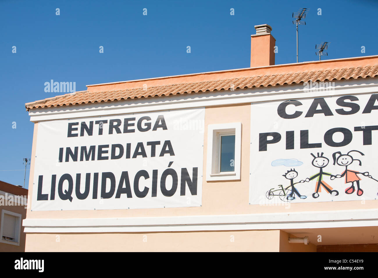 A new build housing development that was abandoned when the Spanish