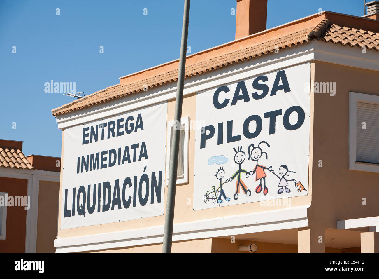 A new build housing development that was abandoned when the Spanish