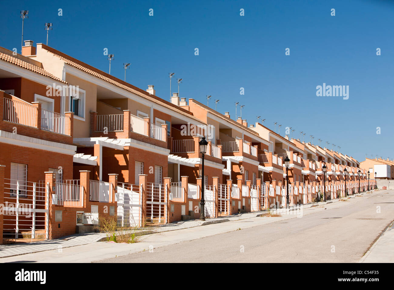 A new build housing development that was abandoned when the Spanish