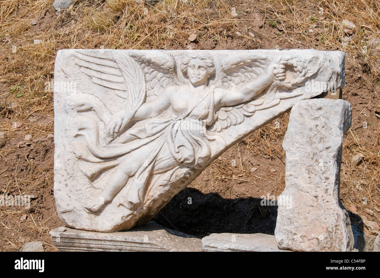 The ancient city of Ephesus Turkey has many interesting sights such as ...