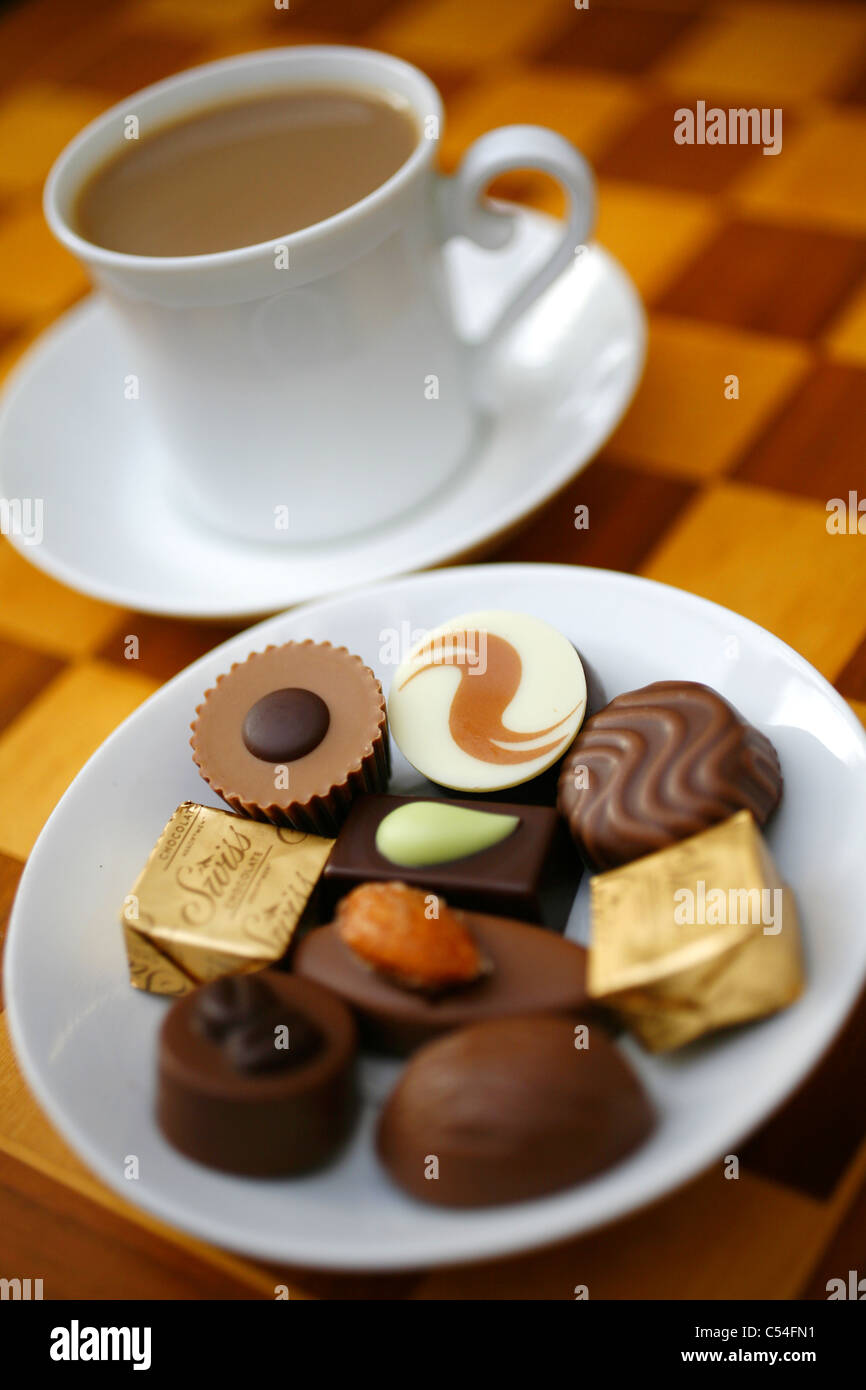 Cup of coffee, sweets, confectionery, sweet,sweets, table, cafe, dinner,  lunch Stock Photo - Alamy