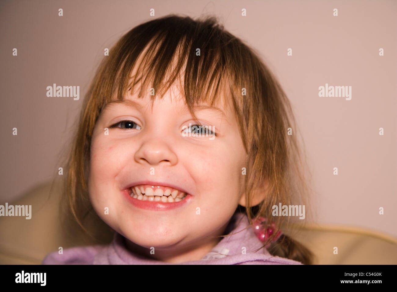 Portrait Of 4 Years Old Girl Stock Photo Alamy