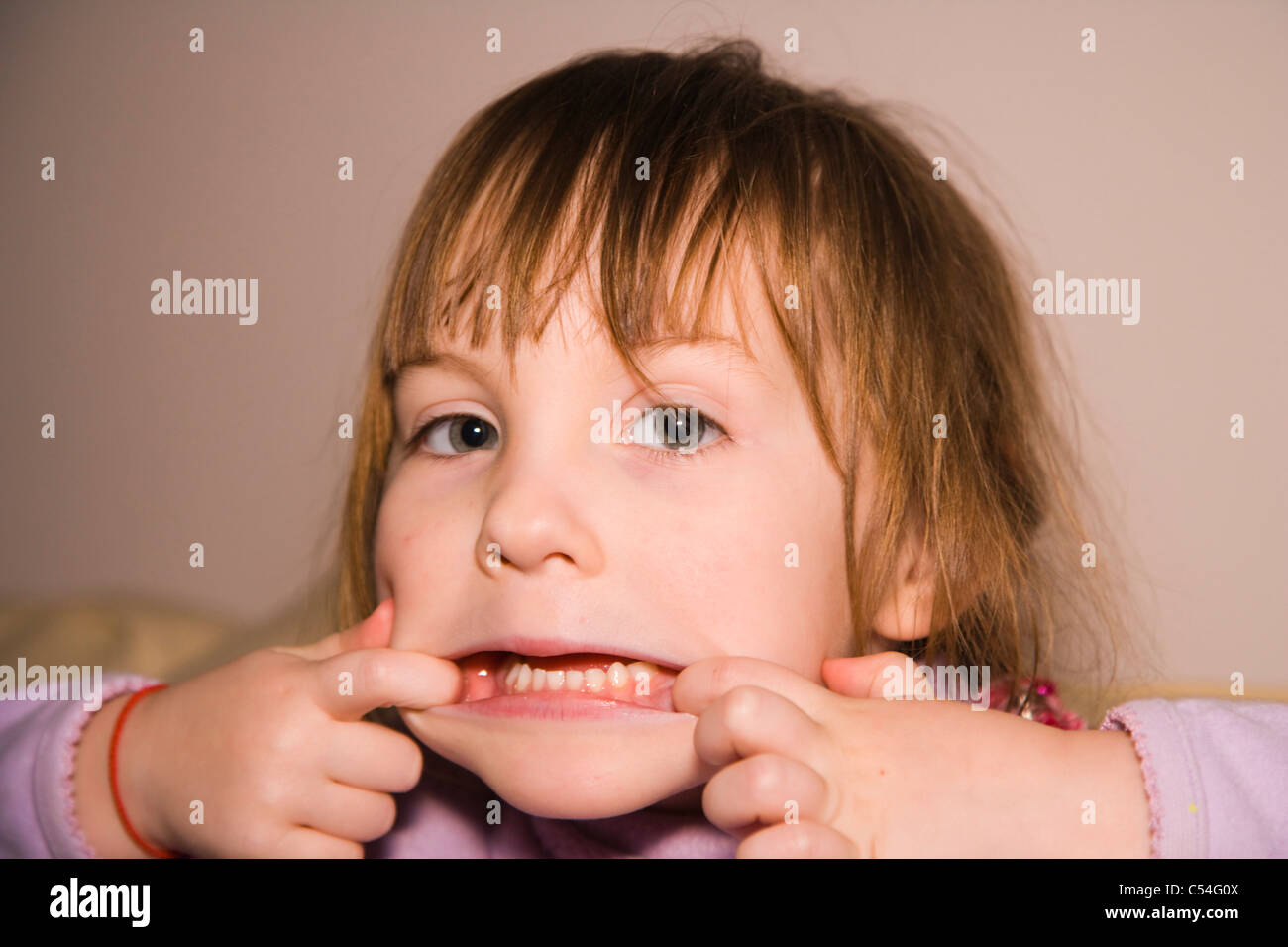 Portrait Of 4 Years Old Girl Stock Photo Alamy