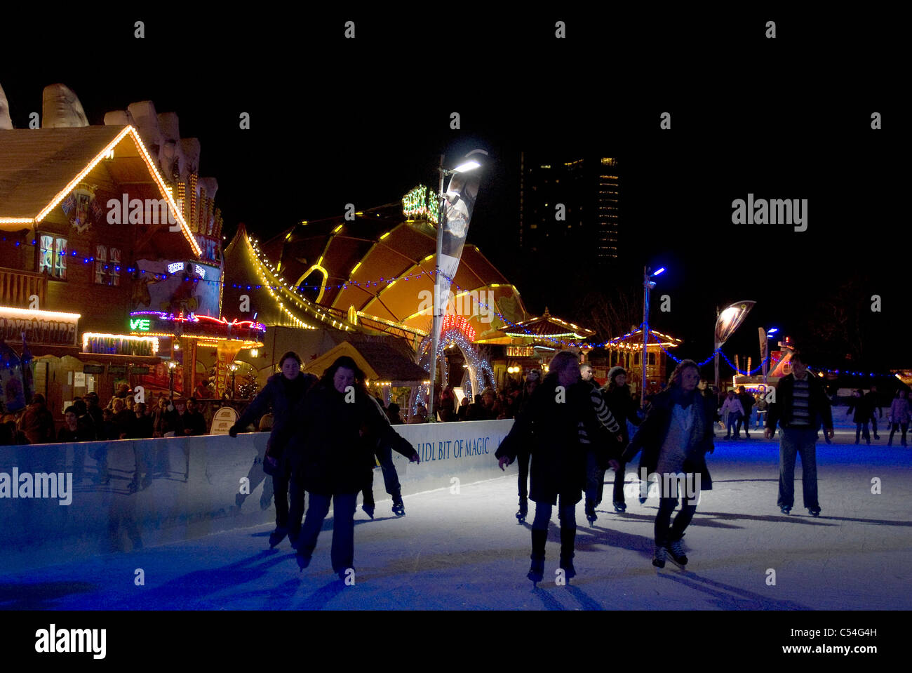 Outdoor Ice Skating Rink Christmas