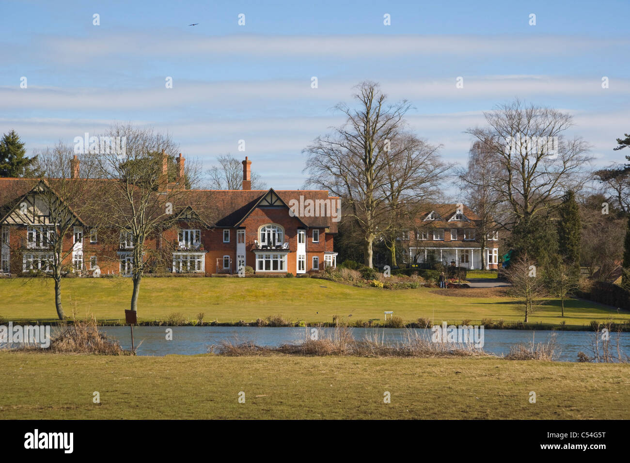 Goring On Thames, Oxfordshire from Streatley, Berkshire, England, UK