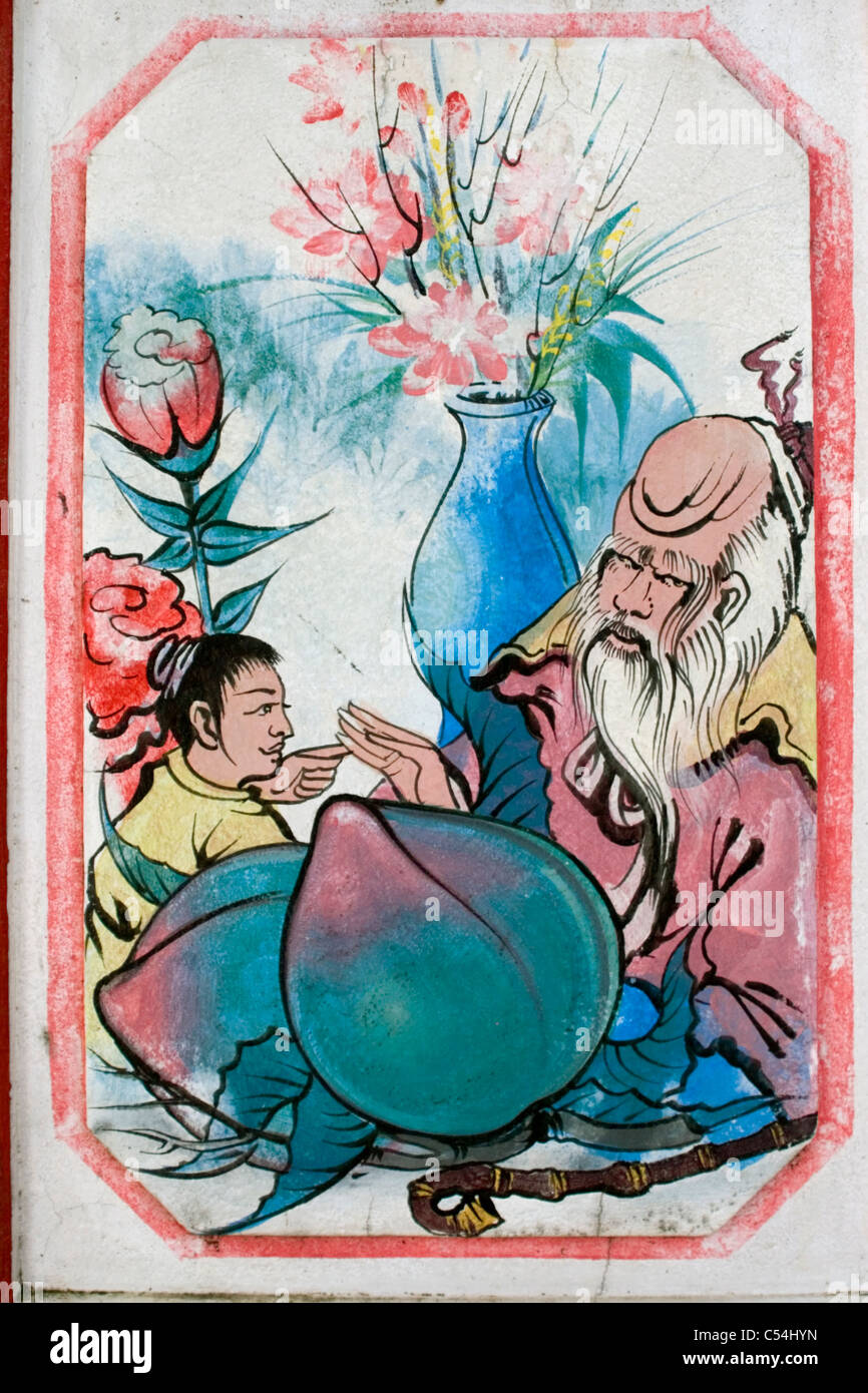 Confucius painting hi-res stock photography and images - Alamy