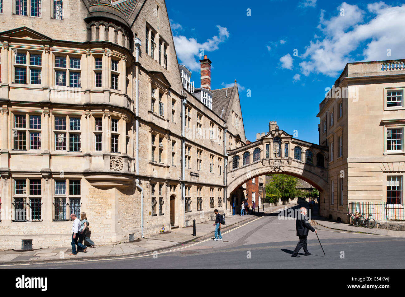 Hertford Bridge seen from Catte Street, Oxford, Oxfordshire, United