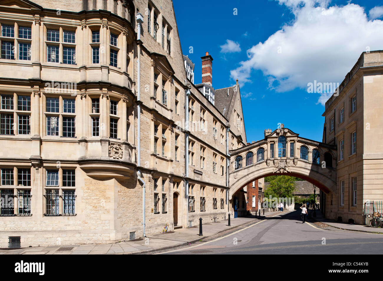 Hertford Bridge seen from Catte Street, Oxford, Oxfordshire, United