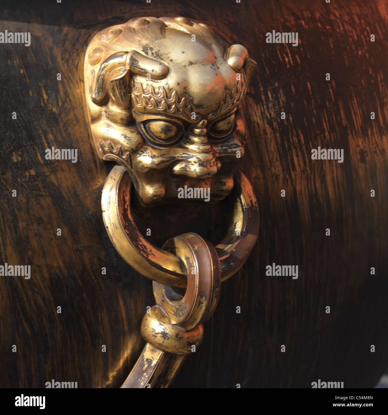 Detail of a decorative urn at the Forbidden City, Beijing, China Stock Photo