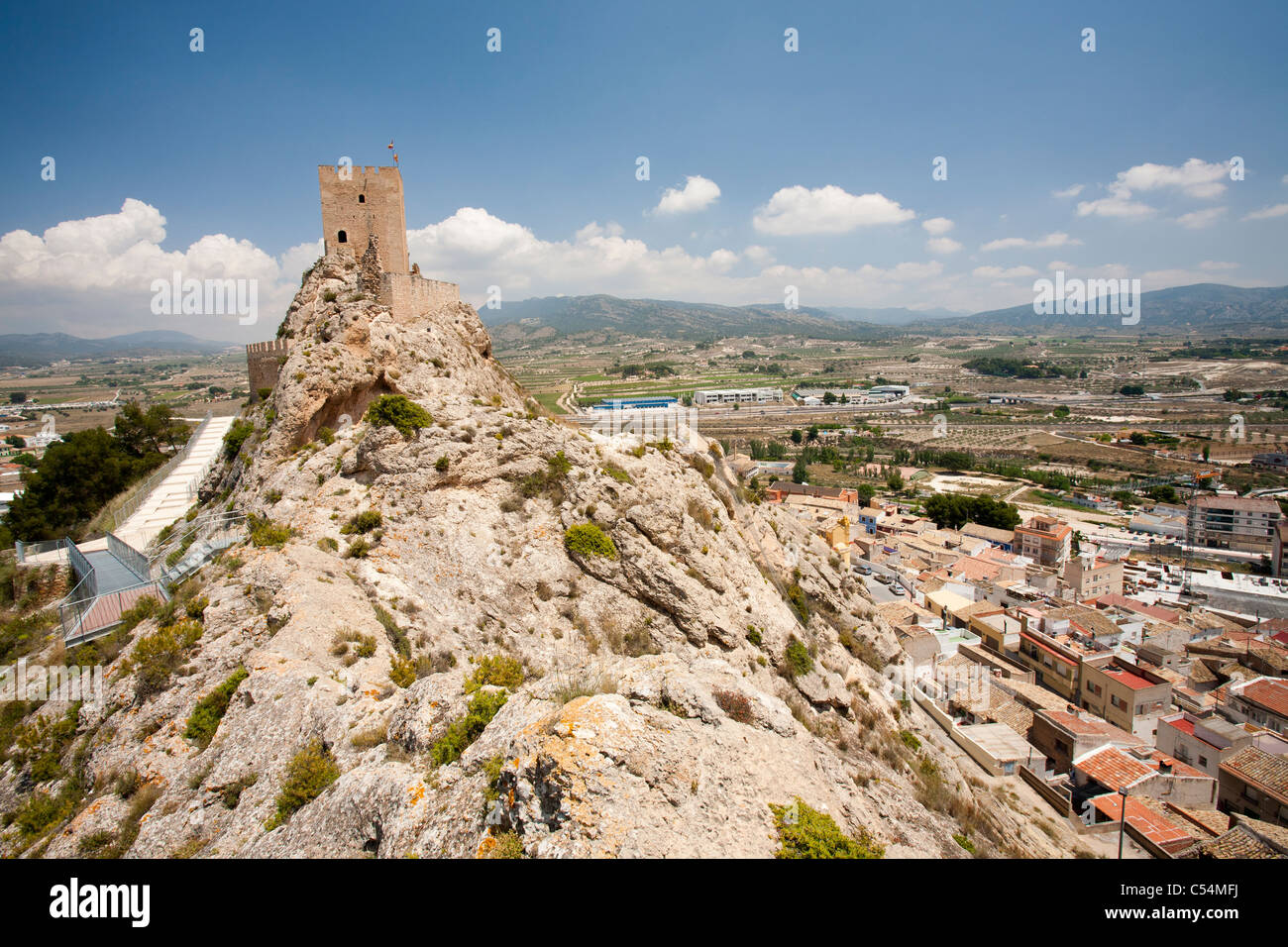 Sax Castle in Sax, Murcia, Spain. It is Islamic in origin and built in