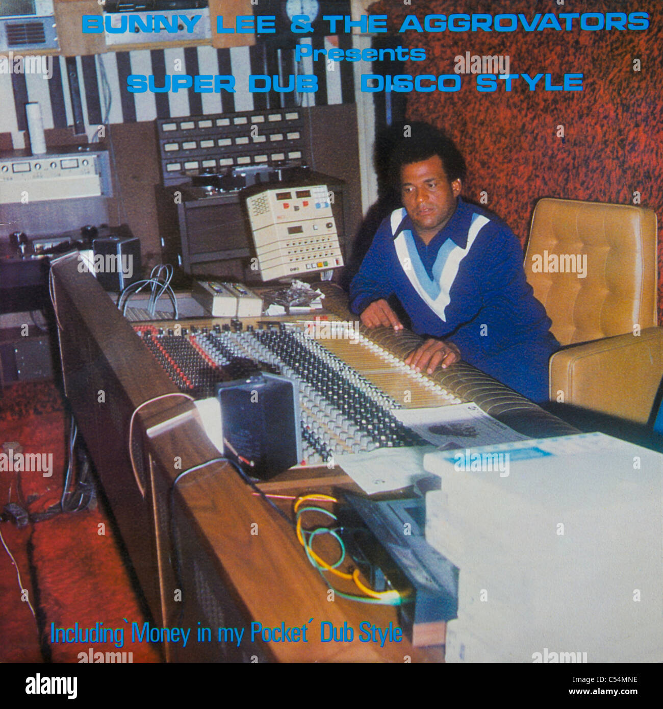 Cover of original vinyl album Super Dub Disco Style by Bunny Lee & The Aggrovators released 1978 on Jamaica Sound Records Stock Photo
