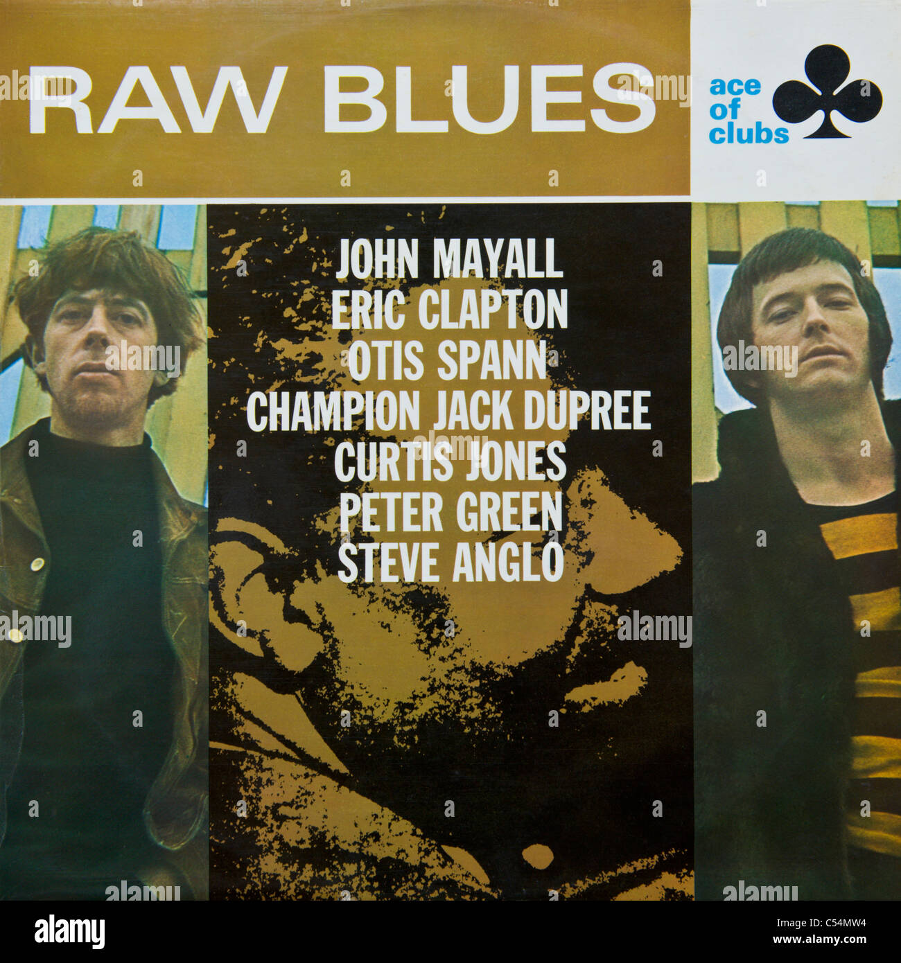 Cover of original vinyl album Raw Blues compilation released 1967 on