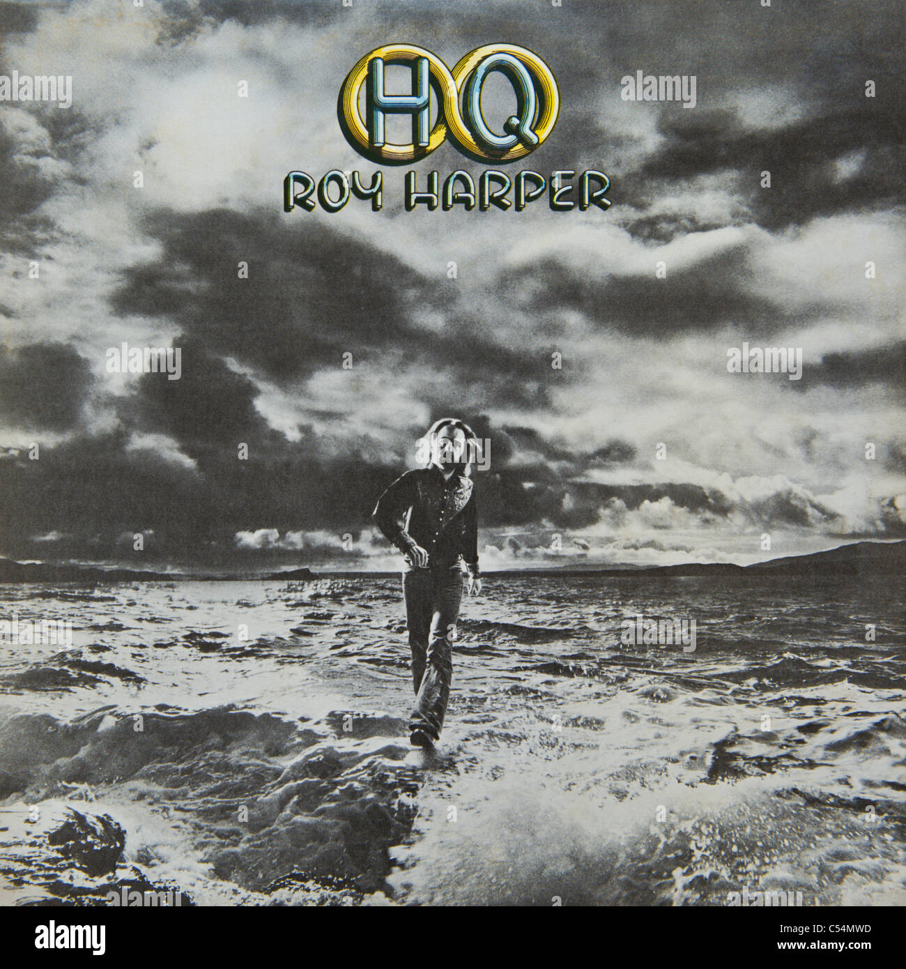 Cover of original vinyl album HQ by Roy Harper released 1975 on Harvest Records Stock Photo