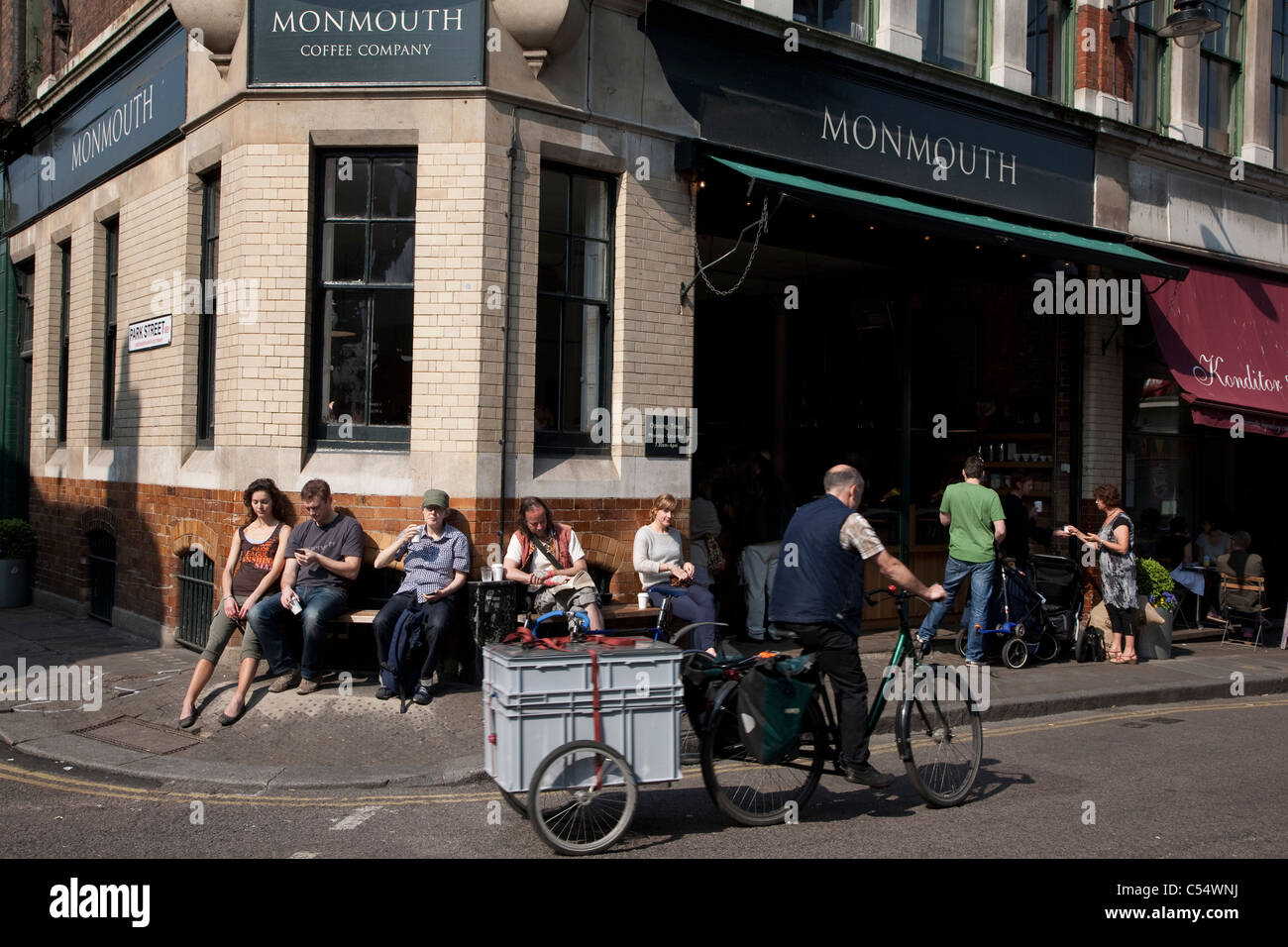 Monmouth Coffee Company Shop in Park Street, Borough Market, London, UK