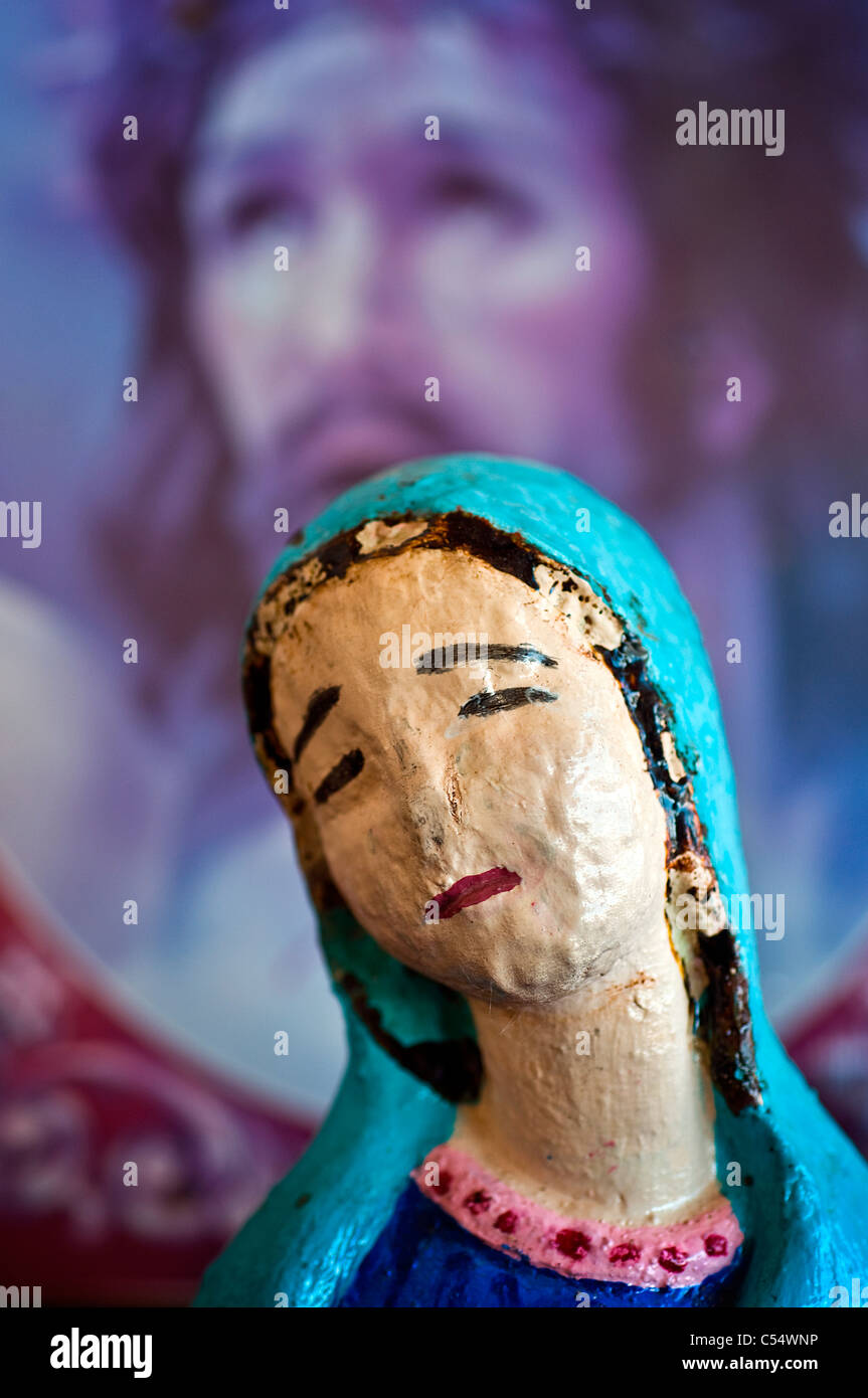 Statue of Virgin of Guadalupe in a cathedral, St. Francis Cathedral