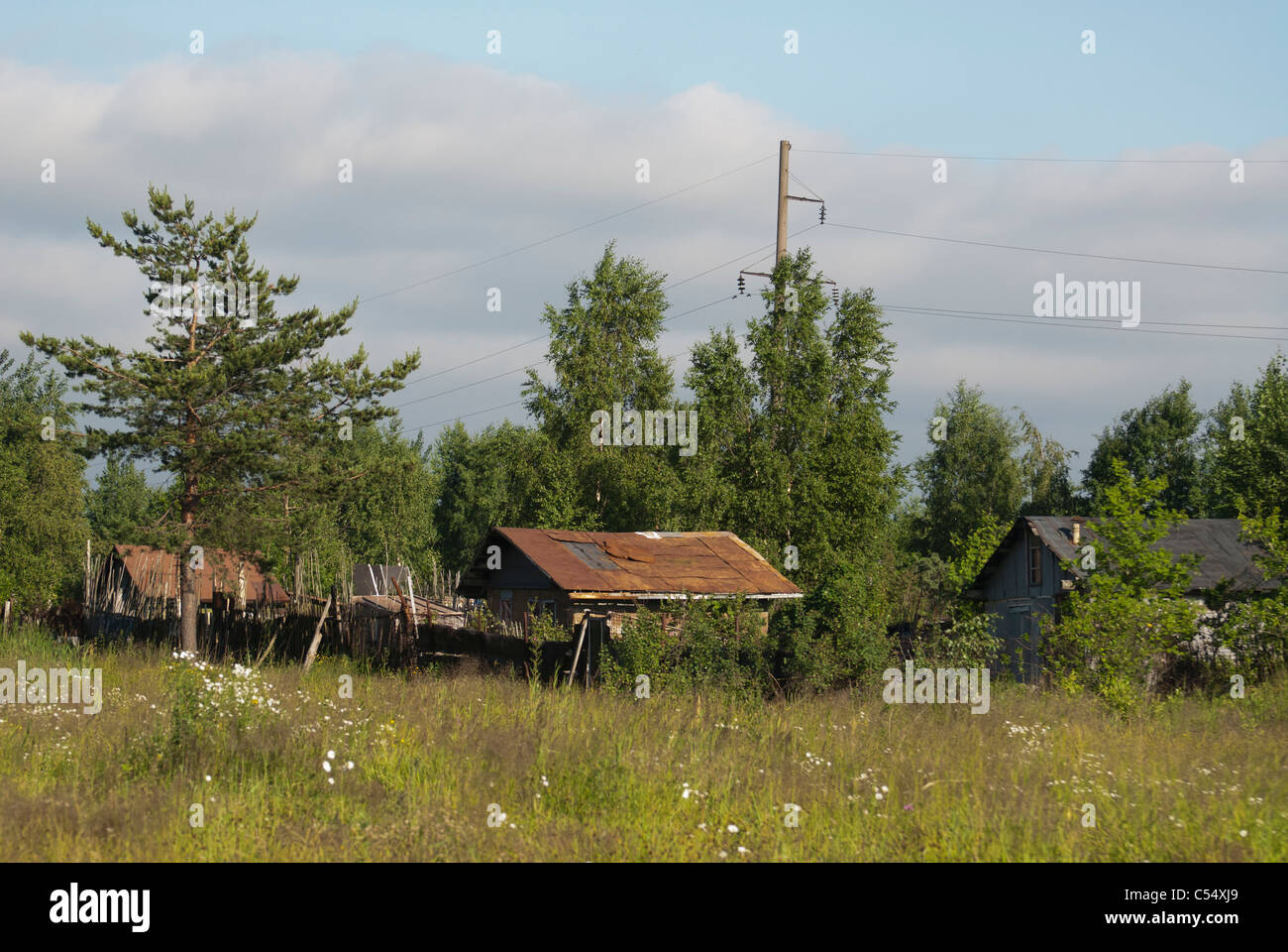 Dacha houses. Russia Stock Photo - Alamy
