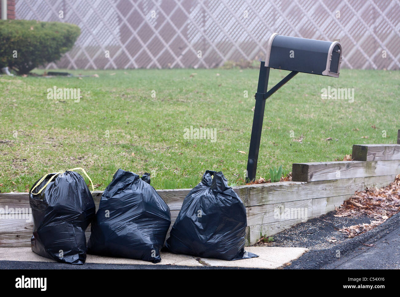 Garbage Bags to be recycled Stock Photo Alamy