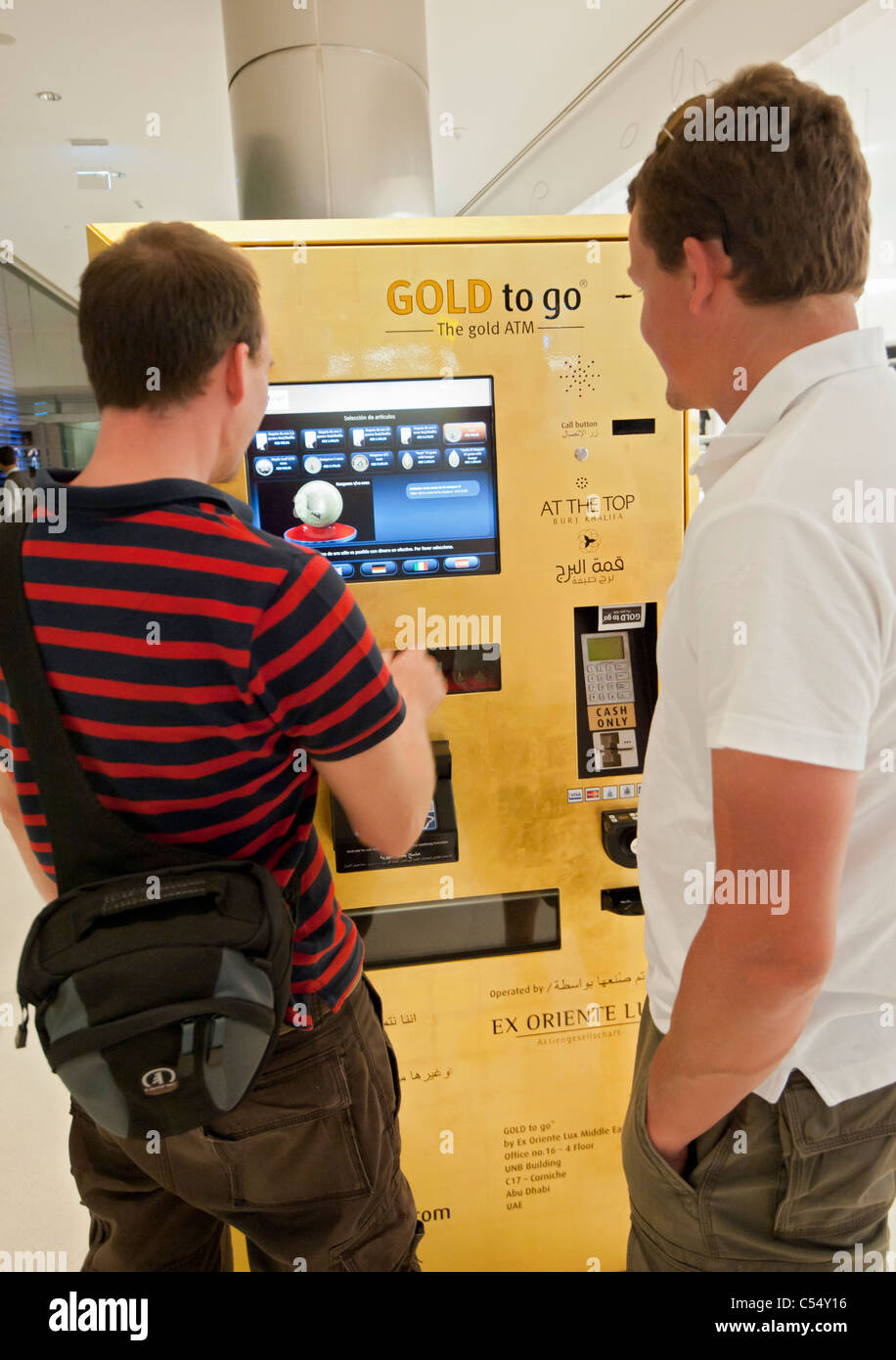 Gold to Go vending machine in Burj Khalifa in Dubai United Arab