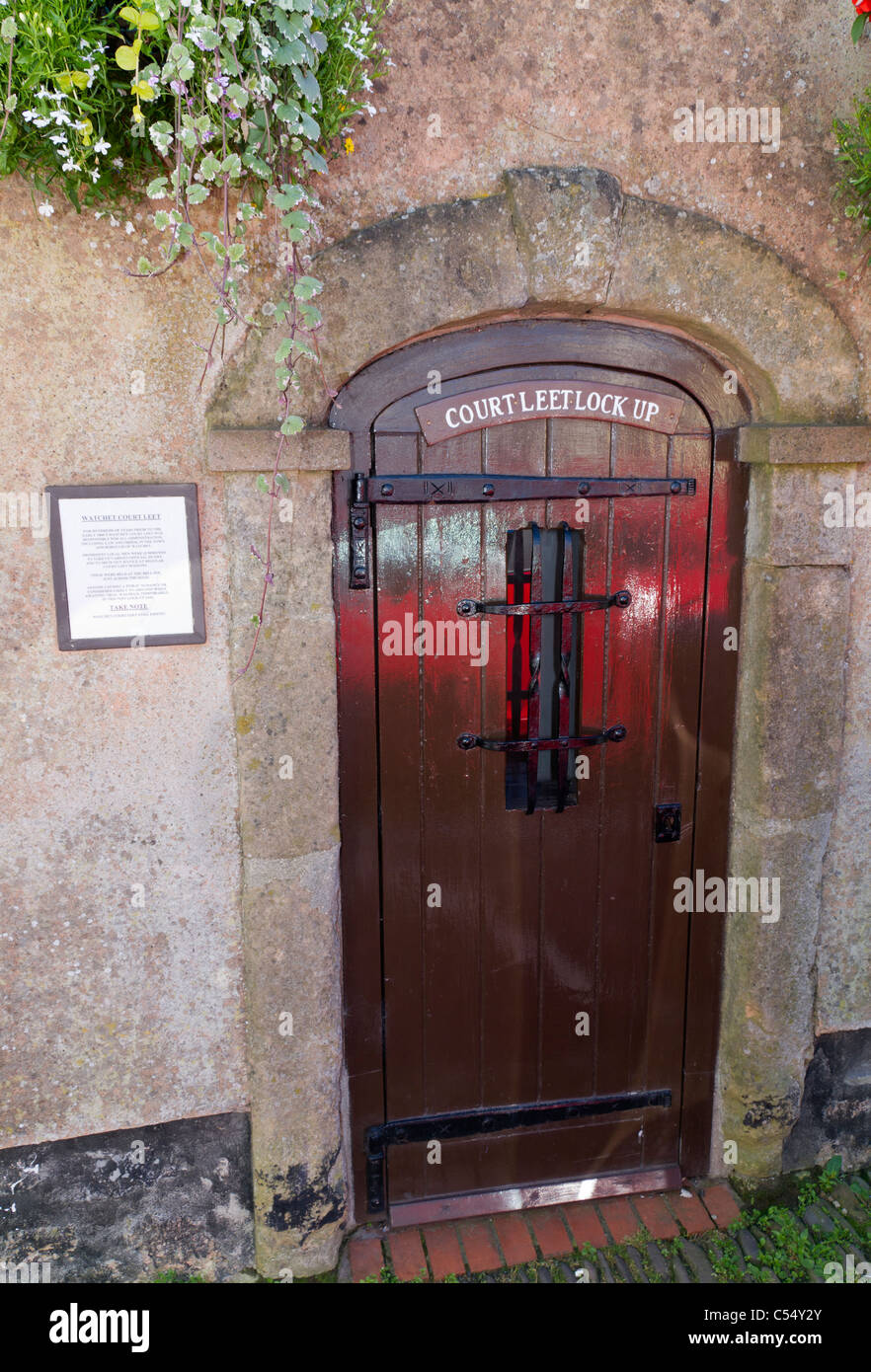 The old town lock up in Watchet Somerset Stock Photo