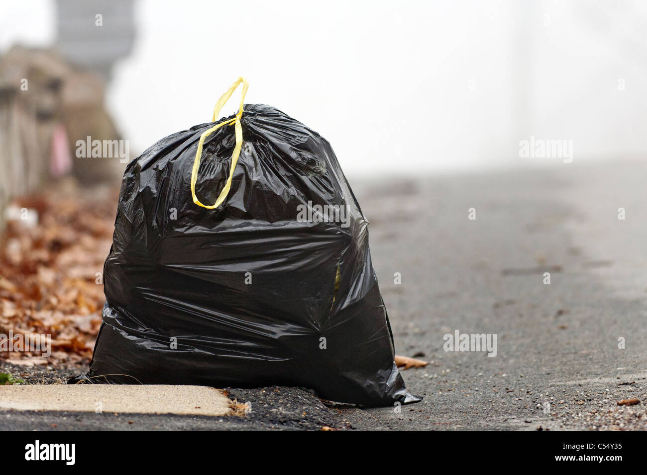 Garbage Bag to be recycled. Stock Photo