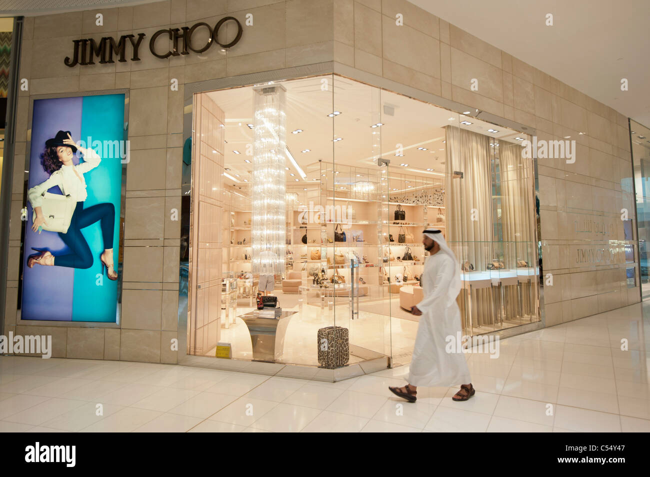 Jimmy Choo store n Dubai Mall in Dubai United Arab Emirates UAE Stock ...