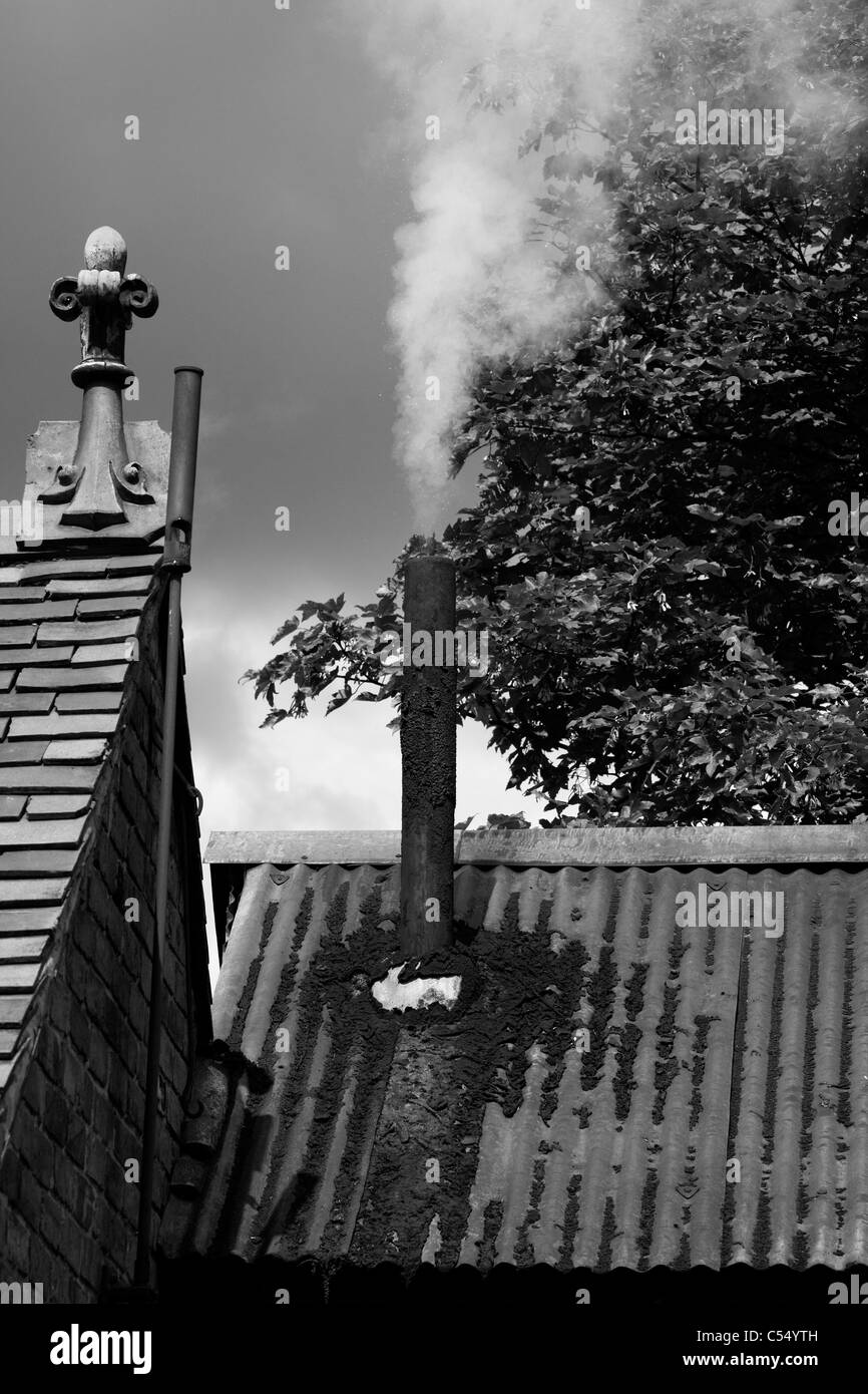 Still functioning boiler room at Blists Hill Victorian Town Stock Photo