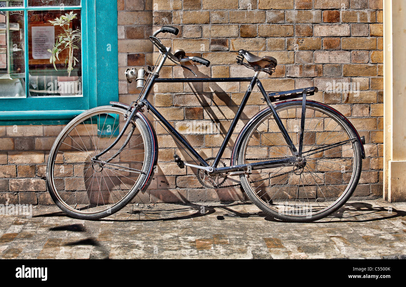 Old Policeman's cycle at Blists Hill Victorian Town. Stock Photo