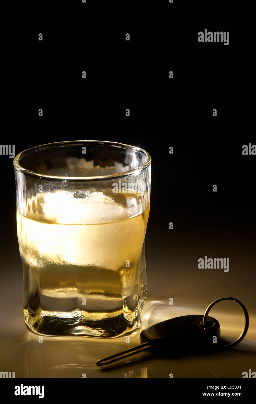 Do not drink and drive, conceptual photo Stock Photo