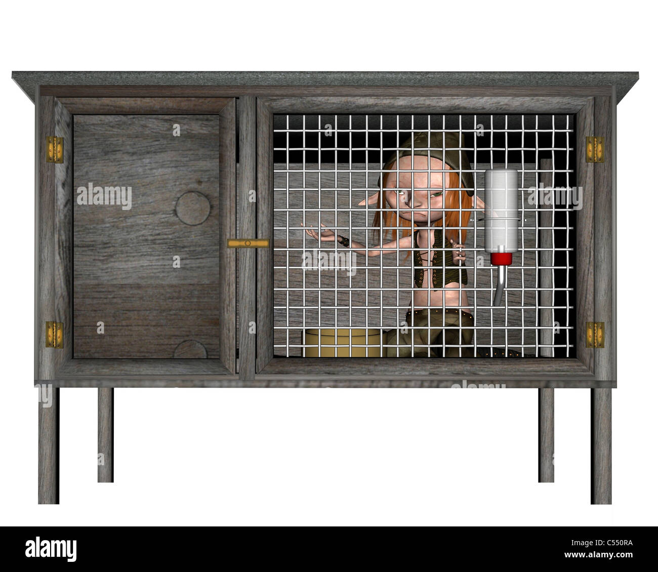 Pet Goblin in a Cage Stock Photo - Alamy