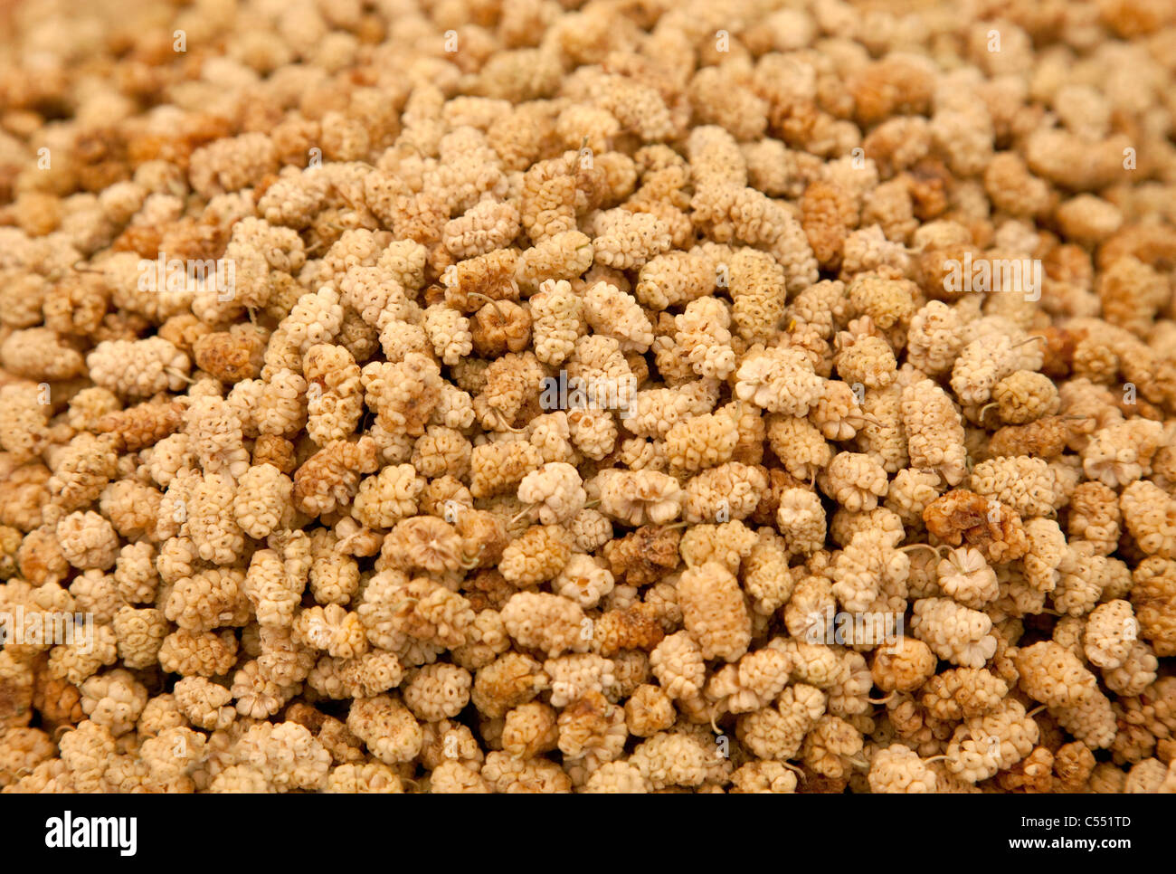 White Mulberries - Weiße Maulbeeren Stock Photo