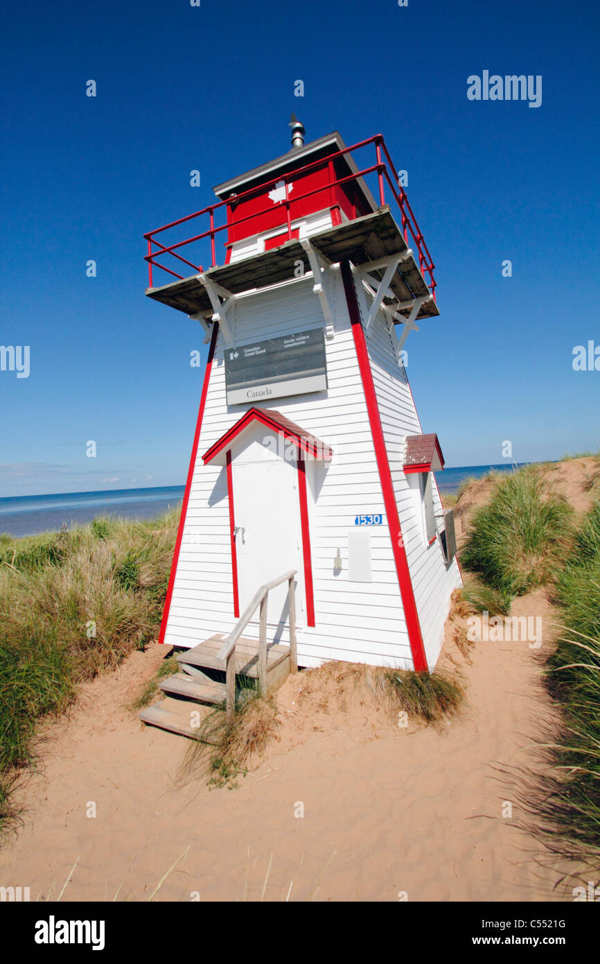 Lighthouse on the beach, Covehead Lighthouse, Prince Edward Island