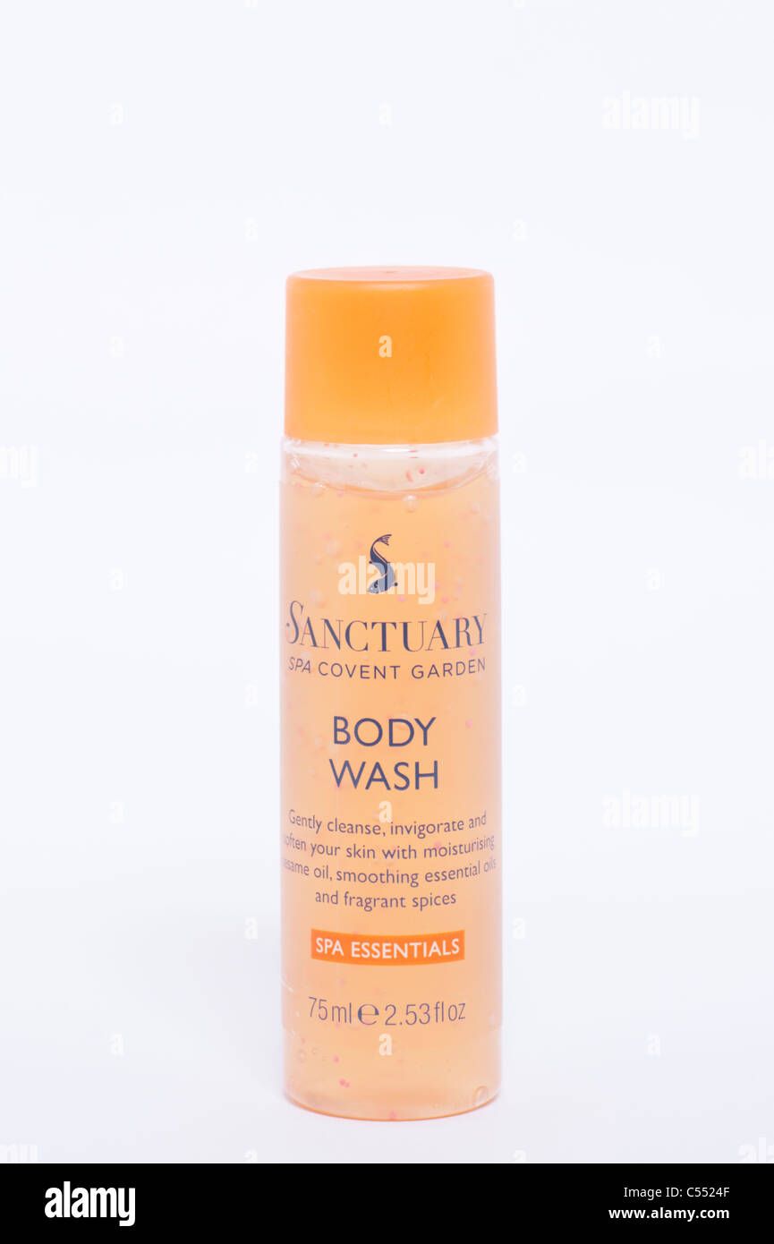Sanctuary skin care spa essentials body wash hires stock photography