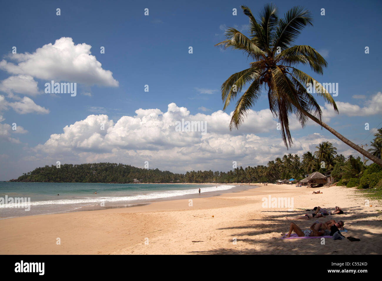 at the dream beach in Mirissa, Sri Lanka Stock Photo