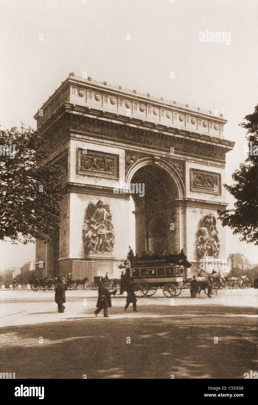 Arc de Triomphe, Paris Stock Photo