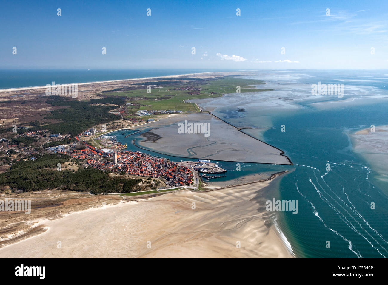 Holland, Island Terschelling, Wadden Sea. Unesco World Heritage Site