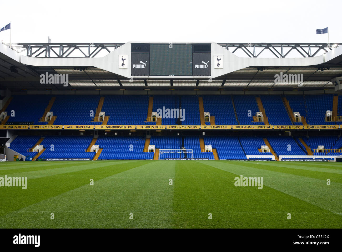 White Hart Lane stadium home of Tottenham Hotspur. London. Stock Photo