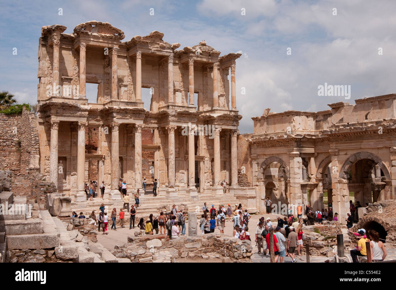 Library at Ephesus, Turkey Stock Photo
