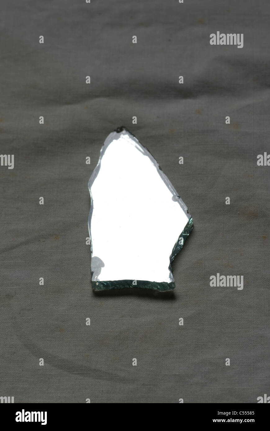 Piece of a broken mirror Stock Photo Alamy