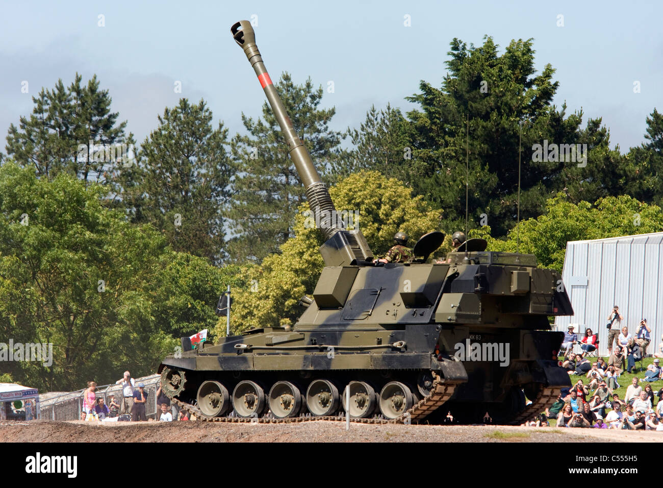 tankfest Bovington Dorset UK 2011 AS90 self propelled gun Stock Photo