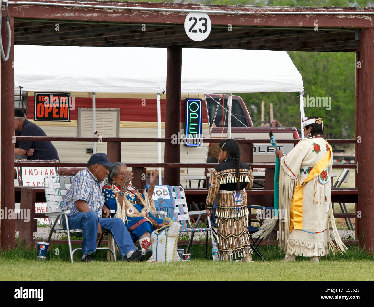 Fort Washakie, Wyoming. 52nd Eastern Shoshone Indian Days Stock Photo