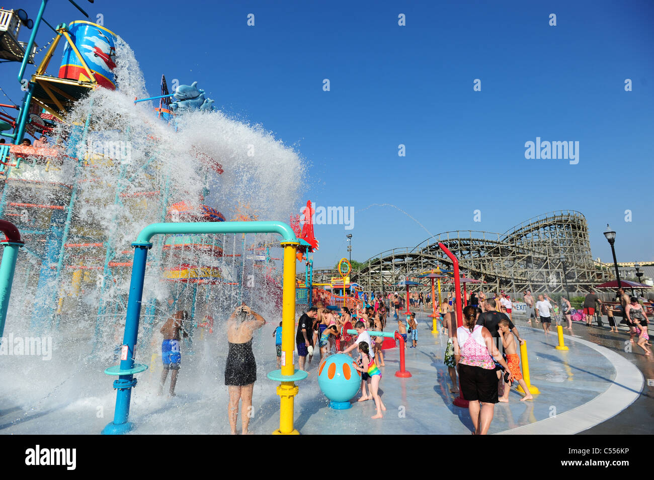 USA Hershey PA Pennsylvania Hershey Park waterpark East Coast Waterworks - summertime cool off from the heat Stock Photo